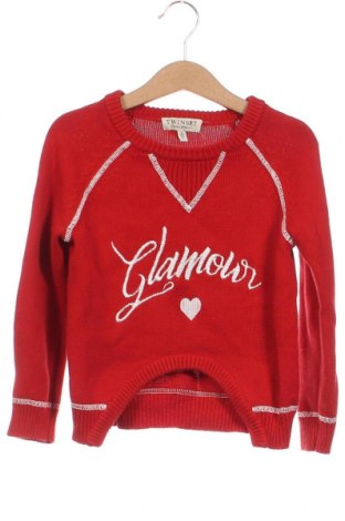 Детски пуловер TWINSET, Размер 4-5y/ 110-116 см, Цвят Червен, Цена 24,76 лв.