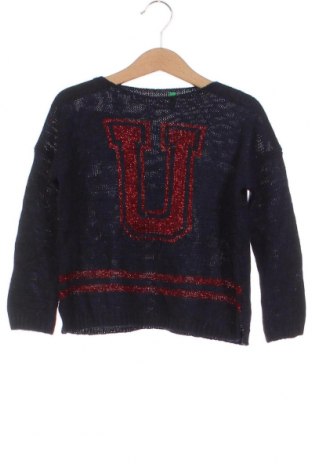 Детски пуловер United Colors Of Benetton, Размер 2-3y/ 98-104 см, Цвят Син, Цена 5,06 лв.