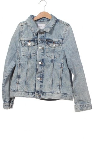 Dětská džínová bunda  Calvin Klein Jeans, Velikost 11-12y/ 152-158 cm, Barva Modrá, Cena  2 465,00 Kč