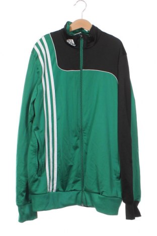 Детско спортно горнище Adidas, Размер 15-18y/ 170-176 см, Цвят Зелен, Цена 32,40 лв.