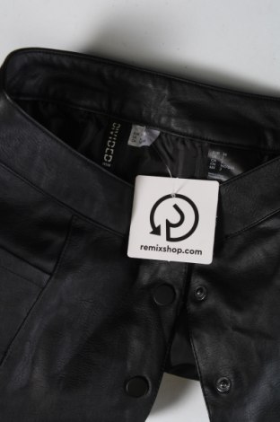 Δερμάτινη φούστα H&M Divided, Μέγεθος XS, Χρώμα Μαύρο, Τιμή 3,59 €