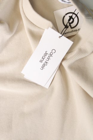 Męska bluzka Calvin Klein Jeans, Rozmiar M, Kolor Beżowy, Cena 212,70 zł
