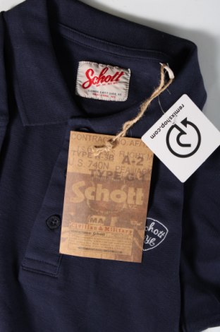 Мъжка блуза Schott, Размер S, Цвят Син, Цена 82,96 лв.