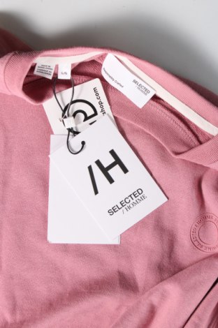 Pánske tričko  Selected Homme, Veľkosť L, Farba Ružová, Cena  15,03 €
