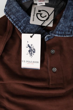 Мъжка блуза U.S. Polo Assn., Размер XXL, Цвят Кафяв, Цена 85,68 лв.