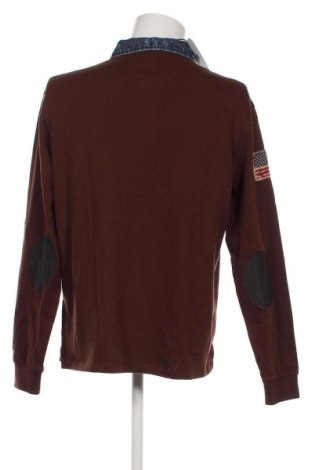 Мъжка блуза U.S. Polo Assn., Размер XXL, Цвят Кафяв, Цена 85,68 лв.