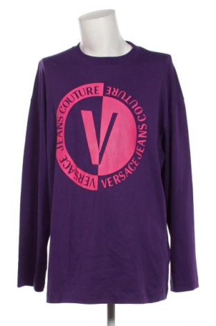 Męska bluzka Versace Jeans, Rozmiar XL, Kolor Fioletowy, Cena 437,14 zł