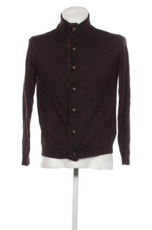 Jachetă tricotată de bărbați Zara Man, Mărime L, Culoare Maro, Preț 113,98 Lei
