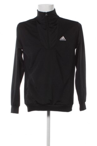 Herren Fleece Shirt Adidas, Größe M, Farbe Schwarz, Preis 20,51 €