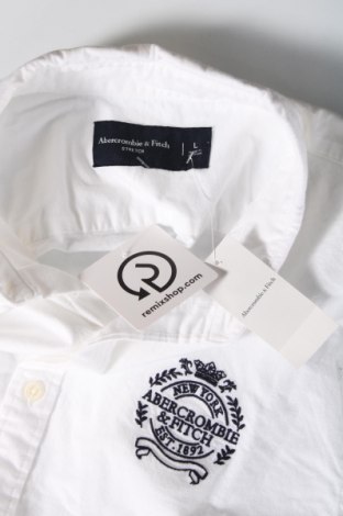 Ανδρικό πουκάμισο Abercrombie & Fitch, Μέγεθος L, Χρώμα Λευκό, Τιμή 20,51 €