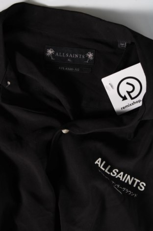 Męska koszula AllSaints, Rozmiar XL, Kolor Czarny, Cena 362,50 zł