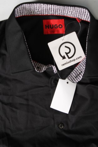Мъжка риза Hugo Boss, Размер M, Цвят Черен, Цена 127,36 лв.