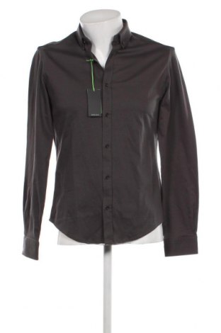 Мъжка риза Hugo Boss, Размер S, Цвят Сив, Цена 181,09 лв.