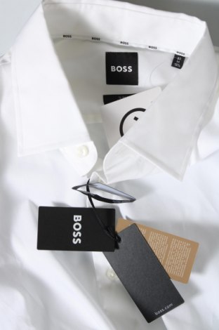 Ανδρικό πουκάμισο Hugo Boss, Μέγεθος M, Χρώμα Λευκό, Τιμή 102,58 €