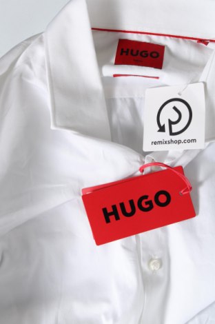Ανδρικό πουκάμισο Hugo Boss, Μέγεθος L, Χρώμα Λευκό, Τιμή 102,58 €