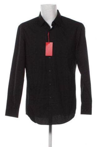 Ανδρικό πουκάμισο Hugo Boss, Μέγεθος XL, Χρώμα Μαύρο, Τιμή 102,58 €