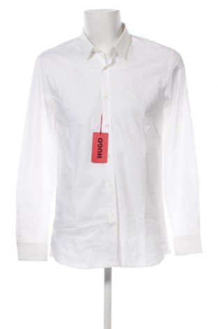 Ανδρικό πουκάμισο Hugo Boss, Μέγεθος L, Χρώμα Λευκό, Τιμή 89,24 €