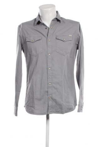 Ανδρικό πουκάμισο Jack & Jones, Μέγεθος L, Χρώμα Γκρί, Τιμή 13,32 €