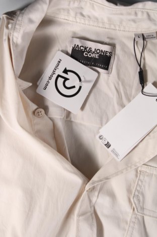 Herrenhemd Jack & Jones, Größe L, Farbe Beige, Preis € 5,26