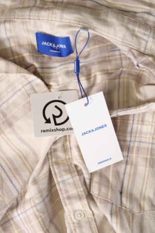 Ανδρικό πουκάμισο Jack & Jones, Μέγεθος L, Χρώμα  Μπέζ, Τιμή 35,05 €