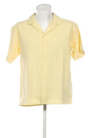 Ανδρικό πουκάμισο Jack & Jones, Μέγεθος L, Χρώμα Κίτρινο, Τιμή 15,77 €