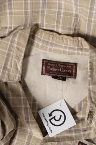 Ανδρικό πουκάμισο Marlboro Classics, Μέγεθος L, Χρώμα  Μπέζ, Τιμή 19,95 €