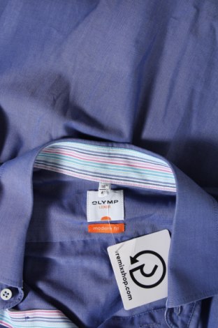 Ανδρικό πουκάμισο Olymp, Μέγεθος L, Χρώμα Μπλέ, Τιμή 21,03 €