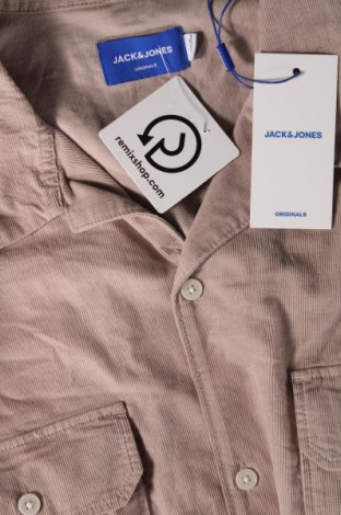 Мъжка риза Originals By Jack & Jones, Размер L, Цвят Бежов, Цена 14,28 лв.