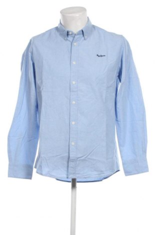 Ανδρικό πουκάμισο Pepe Jeans, Μέγεθος L, Χρώμα Μπλέ, Τιμή 47,32 €