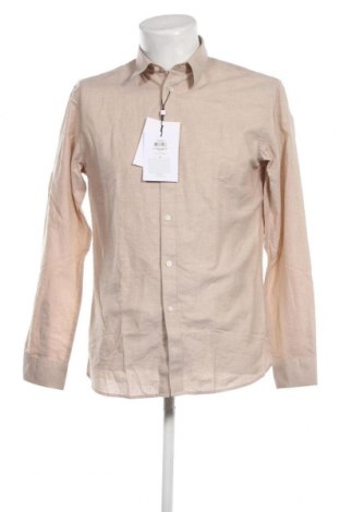 Ανδρικό πουκάμισο Selected Homme, Μέγεθος M, Χρώμα  Μπέζ, Τιμή 36,77 €