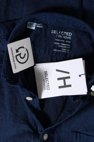 Herrenhemd Selected Homme, Größe L, Farbe Blau, Preis € 42,27