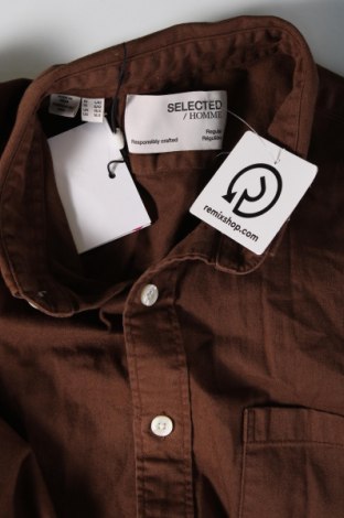 Herrenhemd Selected Homme, Größe L, Farbe Braun, Preis € 42,27