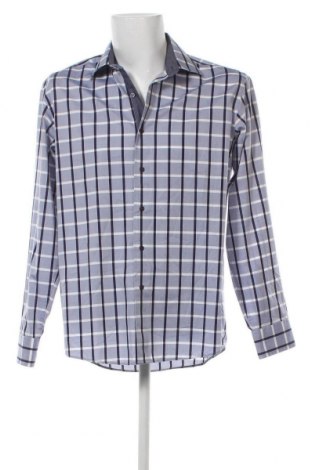 Ανδρικό πουκάμισο Vannucci, Μέγεθος L, Χρώμα Μπλέ, Τιμή 7,67 €