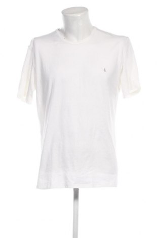 Męski T-shirt Calvin Klein, Rozmiar XL, Kolor Biały, Cena 136,02 zł