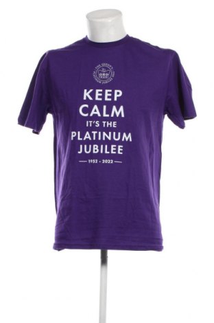 Ανδρικό t-shirt Gildan, Μέγεθος L, Χρώμα Βιολετί, Τιμή 5,41 €