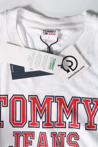 Herren T-Shirt Tommy Jeans, Größe L, Farbe Weiß, Preis 35,05 €