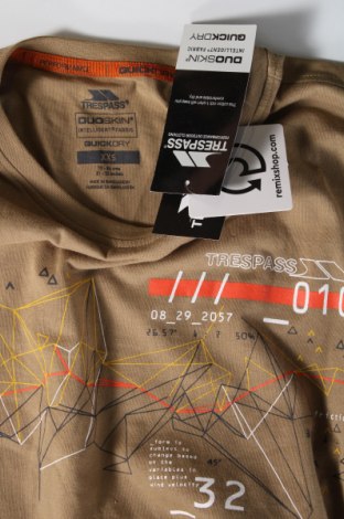 Herren T-Shirt Trespass, Größe XXS, Farbe Beige, Preis 26,80 €
