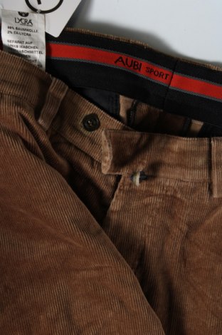 Pantaloni raiați de bărbați, Mărime L, Culoare Maro, Preț 18,12 Lei
