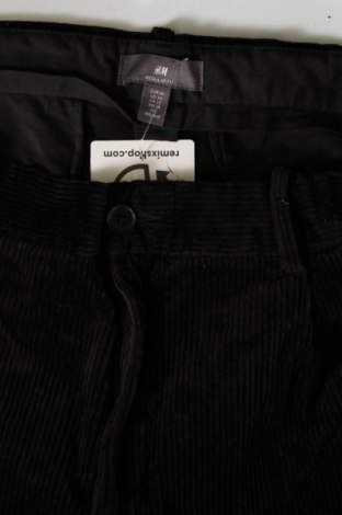 Ανδρικό κοτλέ παντελόνι H&M, Μέγεθος L, Χρώμα Μαύρο, Τιμή 4,13 €