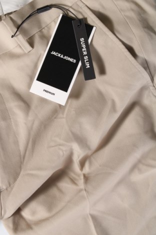 Ανδρικό παντελόνι Jack & Jones PREMIUM, Μέγεθος L, Χρώμα  Μπέζ, Τιμή 42,27 €