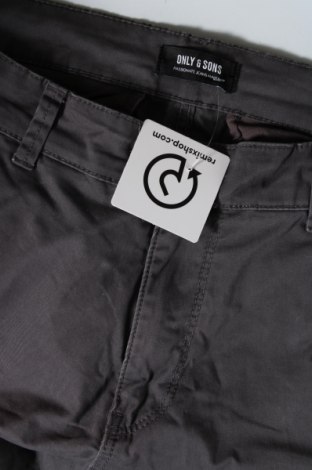 Мъжки панталон Only & Sons, Размер M, Цвят Сив, Цена 27,60 лв.