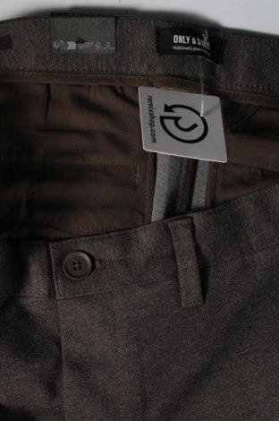 Мъжки панталон Only & Sons, Размер L, Цвят Сив, Цена 9,66 лв.