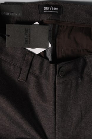 Pantaloni de bărbați Only & Sons, Mărime L, Culoare Gri, Preț 33,29 Lei