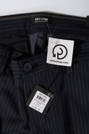 Ανδρικό παντελόνι Only & Sons, Μέγεθος L, Χρώμα Μπλέ, Τιμή 6,16 €