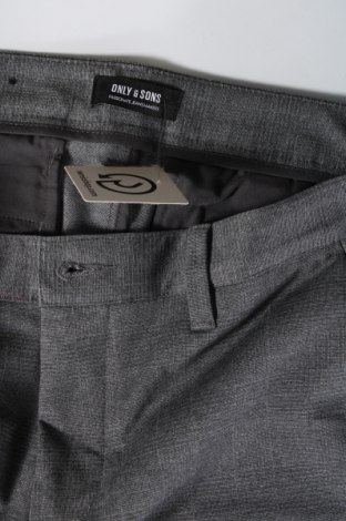 Мъжки панталон Only & Sons, Размер M, Цвят Сив, Цена 25,76 лв.