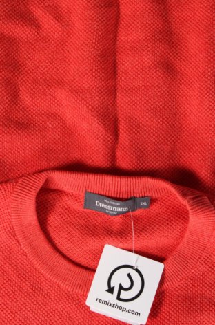 Мъжки пуловер Dressmann, Размер XXL, Цвят Червен, Цена 10,80 лв.