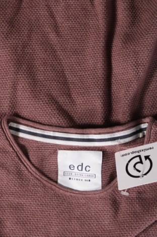 Ανδρικό πουλόβερ Edc By Esprit, Μέγεθος XL, Χρώμα Σάπιο μήλο, Τιμή 4,60 €