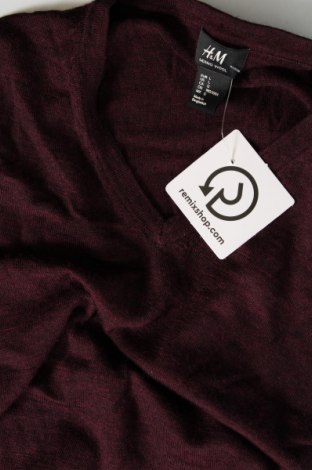 Мъжки пуловер H&M, Размер L, Цвят Червен, Цена 10,00 лв.