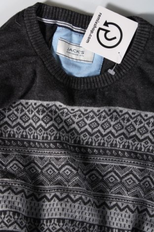 Ανδρικό πουλόβερ Jack's, Μέγεθος L, Χρώμα Γκρί, Τιμή 5,38 €