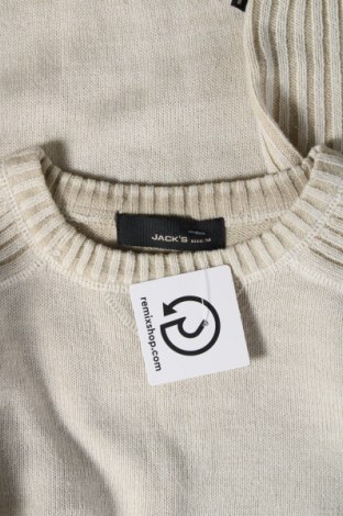 Мъжки пуловер Jack's, Размер M, Цвят Екрю, Цена 9,28 лв.